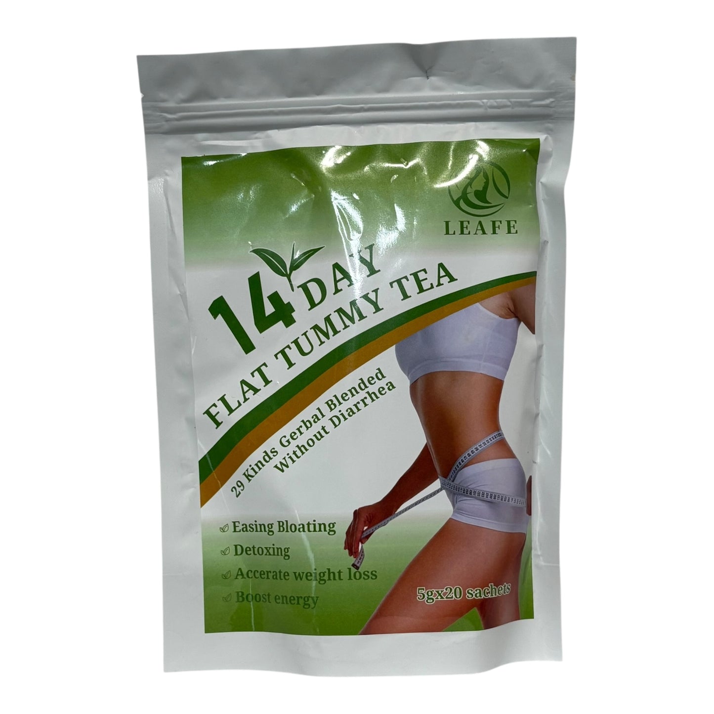 14-Day Flat Tummy Detox Tea – Bloat Support (20 Sachets)