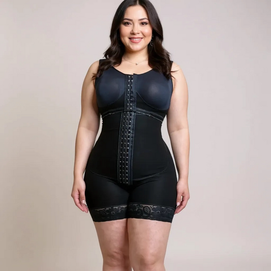 Selena Recovery Faja with Built-In Bra – Medium Compression, Mid-Thigh