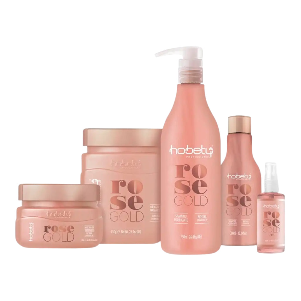 Hobety Rose Gold Biotin Shine Kit