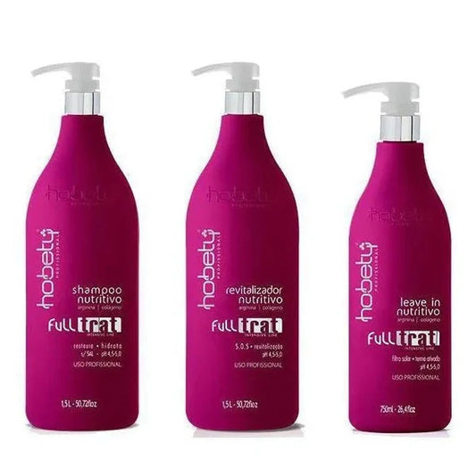 Hobety Full Trat Nourishing Hair Care Set - Deep Nutrition, Strength, Elasticity & Shine