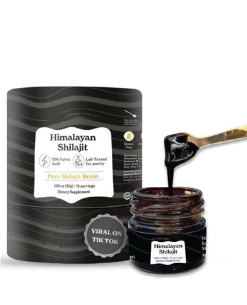 Himalayan Shilajit Resin - 75 Servings of Purified Fulvic Acid-Rich Dietary Supplement